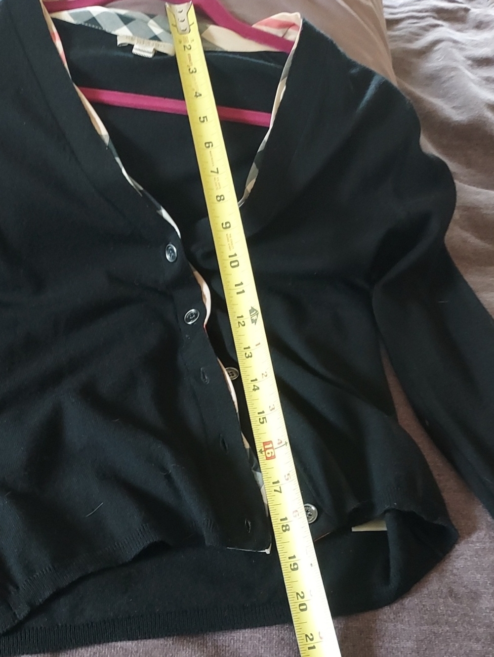 Burberry Cardigan Black M - Picture 10 of 10